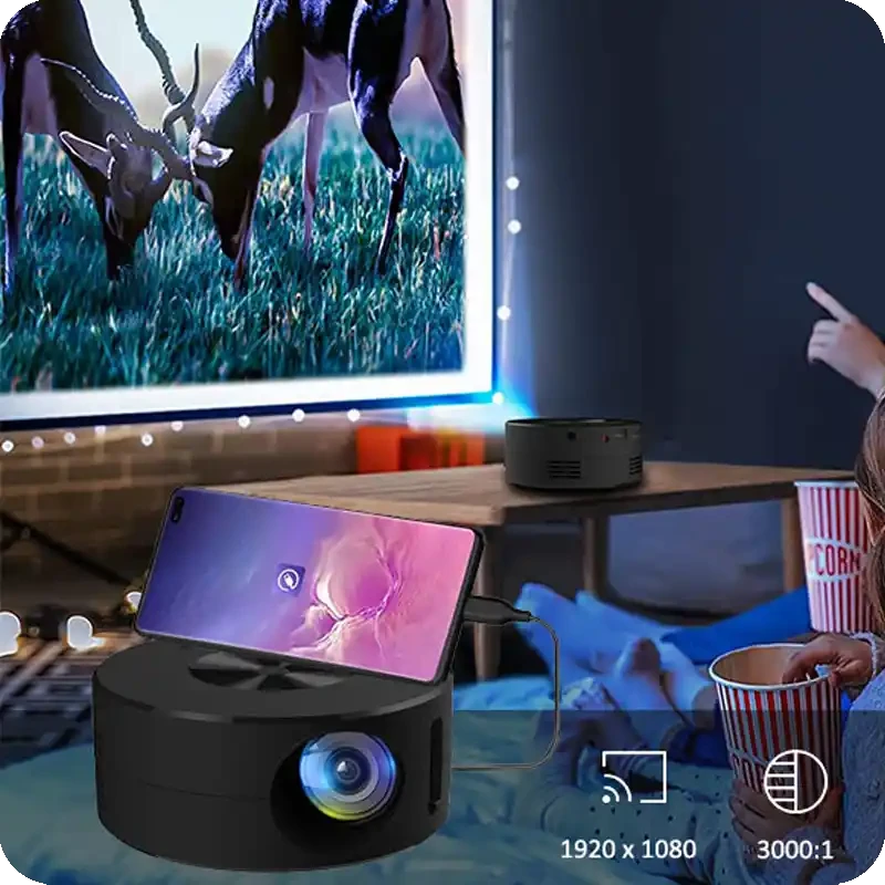 مینی پروژکتور 1080 مدل GOSHYDA LED PROJECTOR